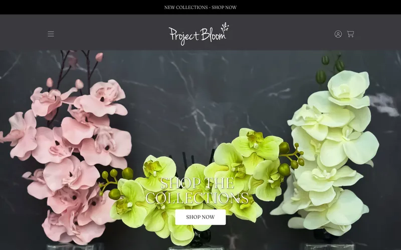 The Project Bloom: An online shop for home fragrance and gift sets.